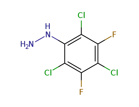 Molecular Structure of 7632-66-8 ((2,4,6-trichloro-3,5-difluorophenyl)hydrazine)