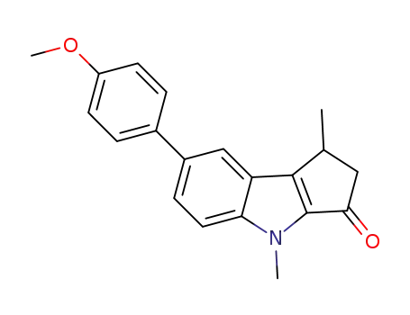 (+/-)-1,2-dihydro-7-(4-methoxyphenyl)-1,4-dimethylcyclopenta[b]indol-3(4H)-one