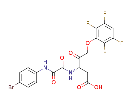 (S)-3-[(4-bromo-phenylaminooxalyl)-amino]-4-oxo-5-(2,3,5,6-tetrafluoro-phenoxy)-pentanoic acid