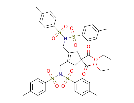 diethyl 3,4-bis((4-methyl-N-tosylphenylsulfonamido)methyl)cyclopent-3-ene-1,1-dicarboxylate