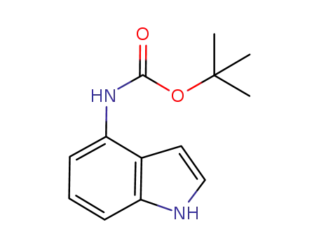 Molecular Structure of 819850-13-0 ((1H-INDOL-4-YL)-CARBAMIC ACID TERT-BUTYL ESTER)