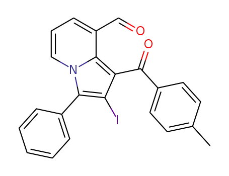 2-iodo-1-(4-methylbenzoyl)-3-phenylindolizine-8-carbaldehyde