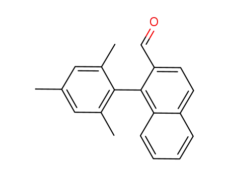 Molecular Structure of 1334420-89-1 (1-(2,4,6-trimethylphenyl)-2-formylnaphthalene)