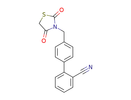 4'-[(2,4-dioxo-1,3-thiazolidin-3-yl)methyl]-(1,1'-biphenyl)-2-carbonitrile