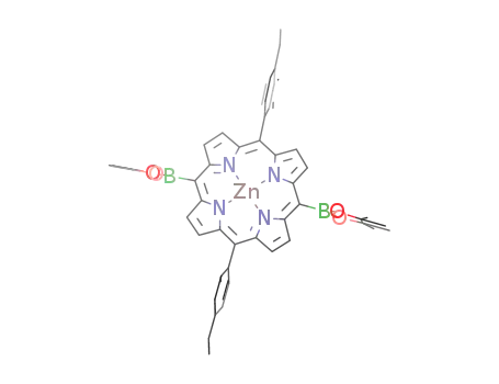 zinc(II) 5,15-bis-(4,4,5,5-tetramethyl-1,3,2-dioxaborolan-2-yl)-10,20-bis(4-ethyl-phenyl)porphyrin