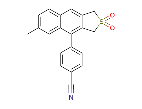 4-(6-methyl-2,2-dioxo-2,3-dihydro-1H-2λ6-naphtho[2,3-c]thiophen-4-yl)-benzonitrile