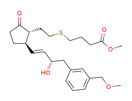 11-deoxy-16-(3-methoxymethyl)phenyl-ω-tetranor-5-thiaPGE1 methyl ester