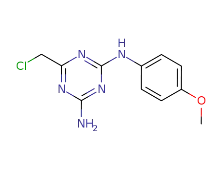 6-(chloromethyl)-N2-(4-methoxyphenyl)-1,3,5-triazine-2,4-diamine