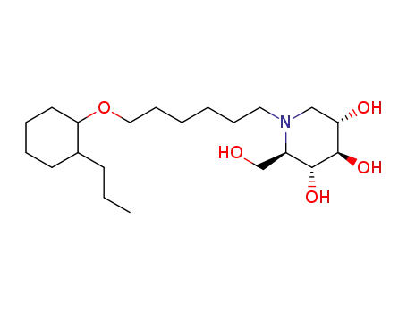(2R,3R,4R,5S)-2-(hydroxymethyl)-1-(6-((2-propylcyclohexyl)oxy)hexyl)piperidine-3,4,5-triol