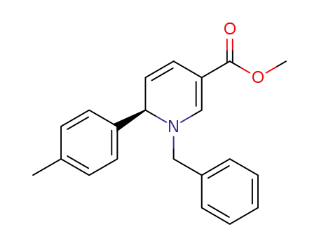 Molecular Structure of 1268249-80-4 (methyl (6R)-1-benzyl-6-(4-methylphenyl)-1,6-dihydropyridine-3-carboxylate)