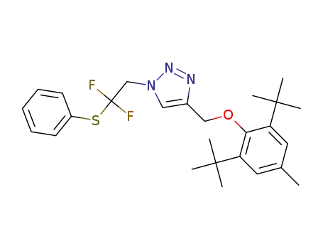 1-(2,2-difluoro-2-(phenylthio)ethyl)-4-((2,6-di-tert-butyl-4-methylphenoxy)methyl)-1H-1,2,3-triazole