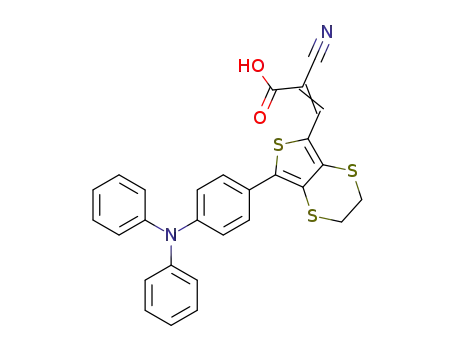 2-cyano-3-{5-[4-(diphenylamino)phenyl]-3,4-(ethylenedithio)thiophene-2-yl}acrylic acid