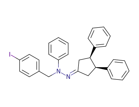 2-((cis)-3,4-diphenylcyclopentylidene)-1-(4-iodobenzyl)-1-phenylhydrazine