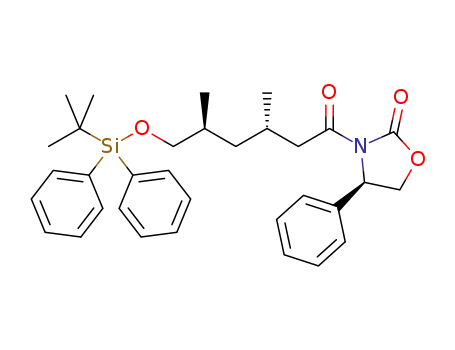 (R)-3-((3S,5S)-6-(tert-butyldiphenylsilyloxy)-3,5-dimethylhexanoyl)-4-phenyloxazolidin-2-one