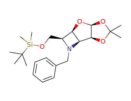 N-benzyl-6-O-tert-butyldimethylsilyl-3,5-dideoxy-3,5-imino-1,2-O-isopropylidene-alpha-D-gulofuranose
