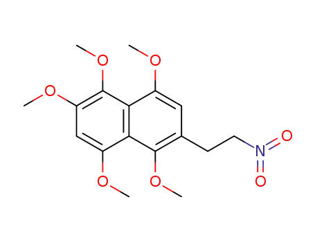 1,2,4,5,8-pentamethoxy-6-(2-nitro-ethyl)-naphthalene