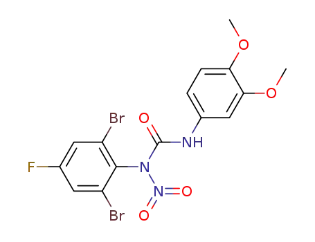 N-nitro-N-(2,6-dibromo-4-fluorophenyl)-N'-(3,4-dimethoxyphenyl)urea