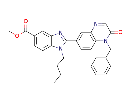 2-(1-benzyl-2-oxo-1,2-dihydro-quinoxalin-6-yl)-1-butyl-1H-benzoimidazole-5-carboxylic acid methyl ester