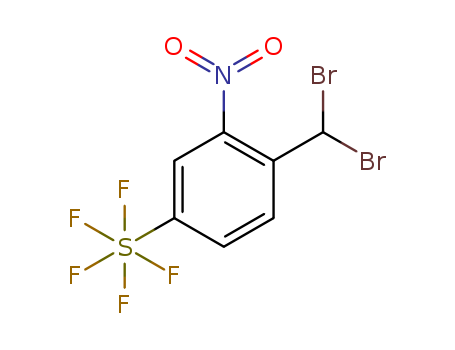 1-Nitro-2-dibromomethyl-5-(pentafluorosulfanyl)benzene 1309569-43-4