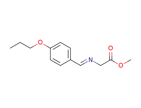 Molecular Structure of 1316260-23-7 (methyl (E)-N-[(p-propoxyphenyl)methylene]glycinate)