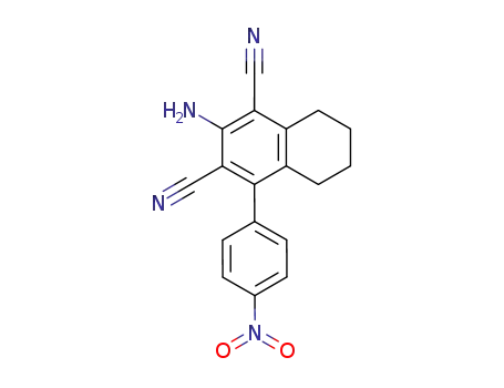 1,3-Naphthalenedicarbonitrile,
2-amino-5,6,7,8-tetrahydro-4-(4-nitrophenyl)-