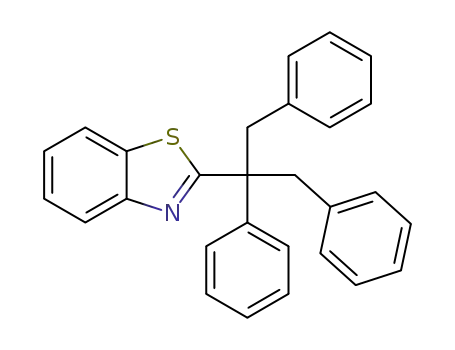 Molecular Structure of 111324-05-1 (Benzothiazole, 2-[1,2-diphenyl-1-(phenylmethyl)ethyl]-)