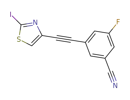 3-((2-iodothiazol-4-yl)ethynyl)-5-fluorobenzonitrile