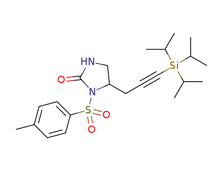 1-tosyl-5-(3-(triisopropylsilyl)prop-2-ynyl)imidazolidin-2-one