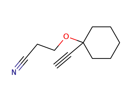 3-(1-ethynyl-cyclohexyloxy)-propionitrile