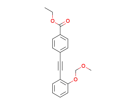 Molecular Structure of 1396512-99-4 (ethyl 4-((2-(methoxymethoxy)phenyl)ethynyl)benzoate)