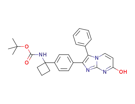 {1-[4-(7-hydroxy-3-phenyl-imidazo[1,2-a]pyrimidin-2-yl)-phenyl]-cyclobutyl}-carbamic acid tert-butyl ester