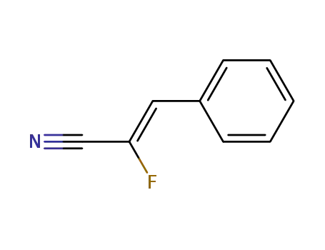 Molecular Structure of 140137-12-8 (2-Propenenitrile, 2-fluoro-3-phenyl-, (Z)-)