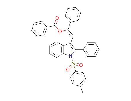 (Z)-1-phenyl-2-(2-phenyl-1-tosyl-1H-indol-3-yl)vinyl benzoate