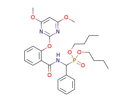 O,O-di-n-butyl [2-(4,6-dimethoxypyrimidin-2-yloxy)phenoxyamino](phenyl)methylphosphonate