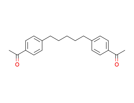 1-{4-[5-(4-Acetylphenyl)pentyl]phenyl}ethanone