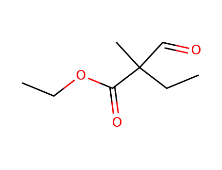 Molecular Structure of 188026-75-7 (ethyl-2-formyl-2-methylbutanoate)