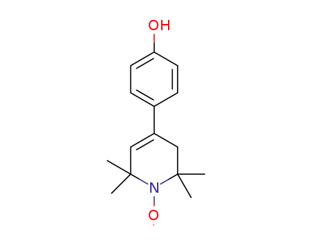 Molecular Structure of 42001-33-2 (1(2H)-Pyridinyloxy, 3,6-dihydro-4-(4-hydroxyphenyl)-2,2,6,6-tetramethyl-)