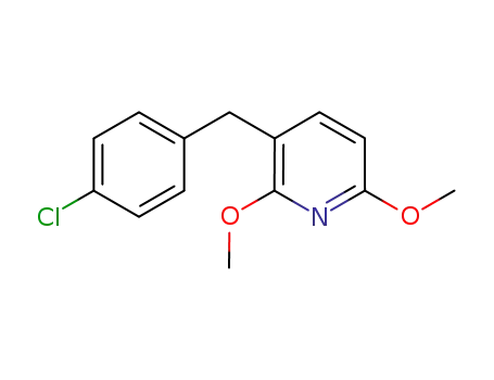Molecular Structure of 1352918-69-4 (3-(4-chlorobenzyl)-2,6-dimethoxypyridine)