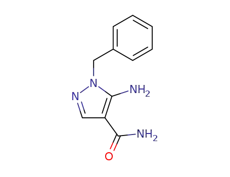 Molecular Structure of 56156-22-0 (5-amino-1-benzyl-1H-pyrazole-4-carboxamide)