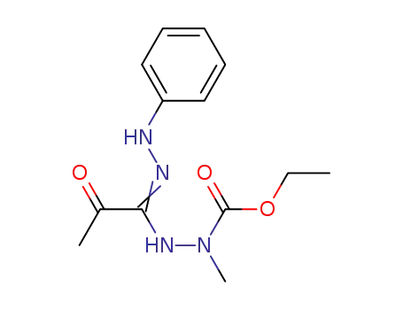 Molecular Structure of 216169-44-7 (1-ethoxycarbonyl-1-methyl-2-(1-phenylhydrazonopropan-2-one)hydrazine)