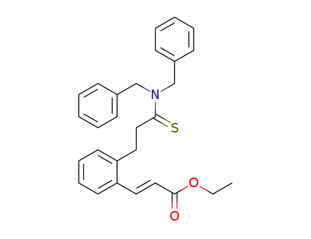 (E)-ethyl 3-(2-(3-(dibenzylamino)-3-thioxopropyl)phenyl)acrylate