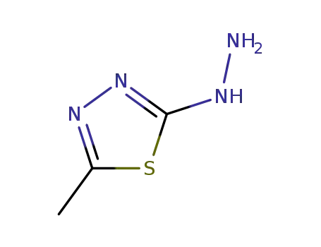 Molecular Structure of 98025-62-8 ((5-METHYL-[1,3,4]THIADIAZOL-2-YL)-HYDRAZINE)