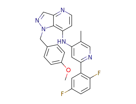 N-(2-(2,5-difluorophenyl)-5-methylpyridin-4-yl)-1-(4-methoxybenzyl)-1H-pyrazolo[4,3-b]pyridin-7-amine