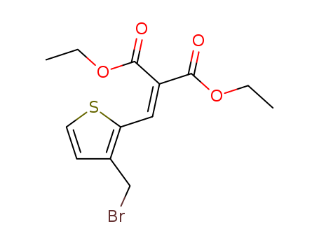 Diethyl 2-{[3-(bromomethyl)-2-thienyl]methylene}malonate 104085-30-5