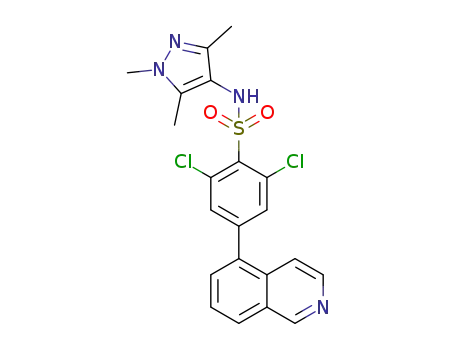 2,6-dichloro-4-(isoquinolin-5-yl)-N-(1,3,5-trimethyl-1H-pyrazol-4-yl)benzenesulfonamide