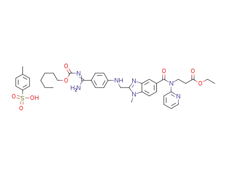 Molecular Structure of 1019206-86-0 (dabigatran etexilate p-toluenesulfonic acid)