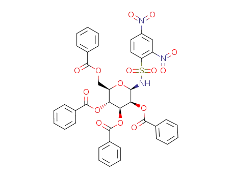 N-(2,3,4,6-tetra-O-benzoyl-β-D-mannopyranosyl)-2,4-dinitrobenzenesulfonamide