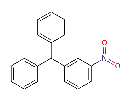Molecular Structure of 6630-83-7 (1-(diphenylmethyl)-3-nitrobenzene)