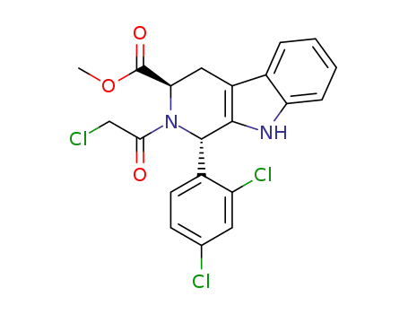 methyl (1S,3R)-1-(2,4-dichlorophenyl)-2-(2-chloroacetyl)-2,3,4,9-tetrahydro-1H-β-carboline-3-carboxylate
