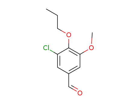 Molecular Structure of 832674-55-2 (3-CHLORO-5-METHOXY-4-PROPOXYBENZALDEHYDE)